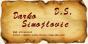 Darko Simojlović vizit kartica